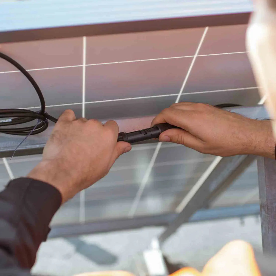 Solar panel cabling