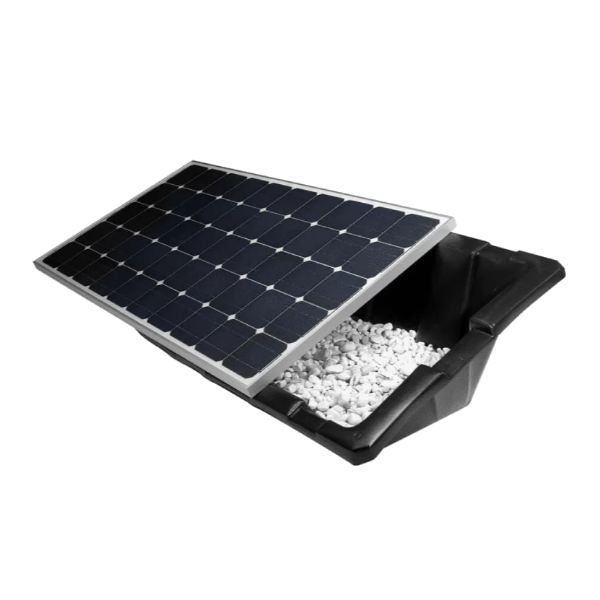 Renusol CS+ Ground-Mounting Bucket with Solar panel